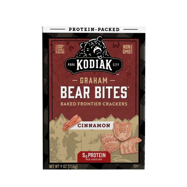 Crackers Kodiak Graham Cracker Bear Bites, Cinnamon Bag-In-Box hero