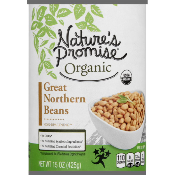 Canned Meals & Beans Nature's Promise Organic Great Northern Beans hero