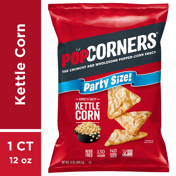 Trail Mix & Snack Mix PopCorners Kettle Corn, Sweet & Salty, Party Size! hero