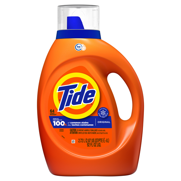 Laundry Tide Liquid Laundry Detergent, Original, 64 loads, HE Compatible hero