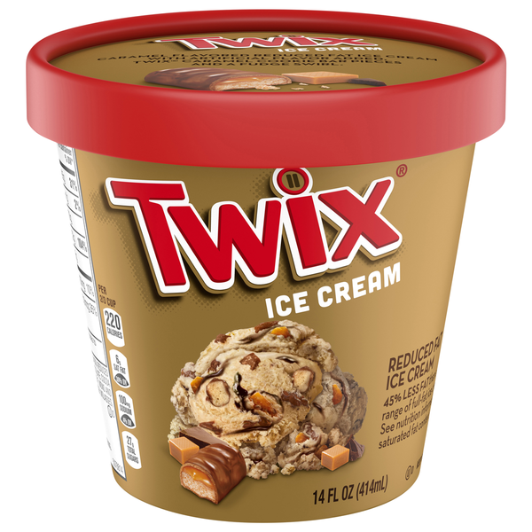 TWIX Ice Cream, Reduced Fat, Caramel Flavored hero