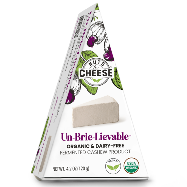 Specialty Cheeses Nuts For Cheese Un-Brie-Lievable, Organic & Dairy-Free Cheese hero