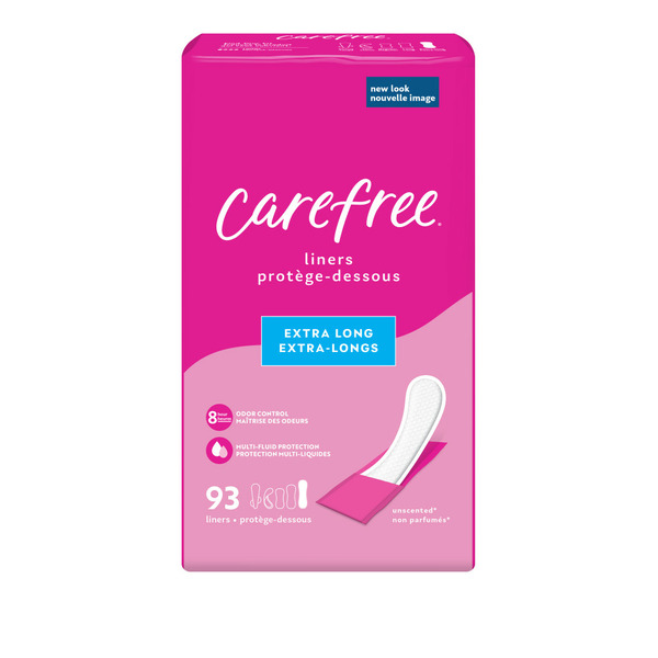 Feminine Care Carefree Acti-Fresh Extra Long Pantiliners To Go, Unscented hero