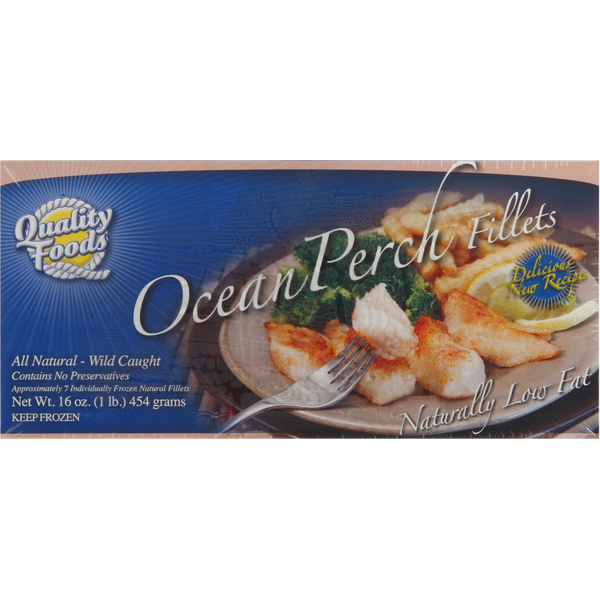 Frozen Fish Quality Foods Ocean Perch Fillets, Low Fat hero