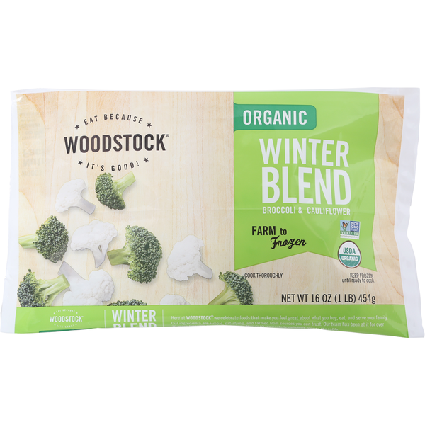 Frozen Produce WOODSTOCK Winter Blend, Organic, Broccoli & Cauliflower hero