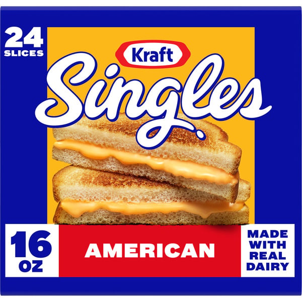 Packaged Cheese Kraft American Cheese Slices hero