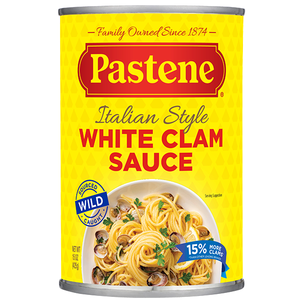 Pasta Sauce Pastene White Clam Sauce hero