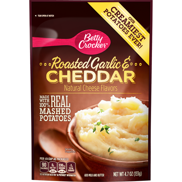 Instant Foods Betty Crocker Roasted Garlic & Cheddar Potatoes hero