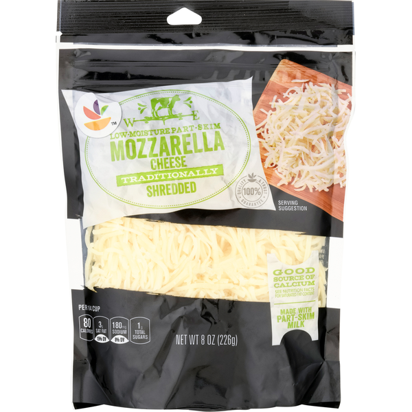 Packaged Cheese Store Brand Shredded Cheese, Mozzarella, Traditionally hero