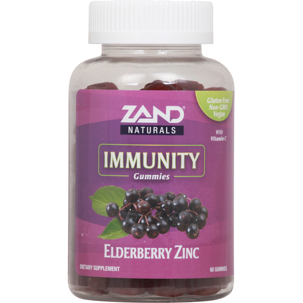 Dietary Supplements Zand Elderberry Zinc, Immunity, Naturals, Gummies hero