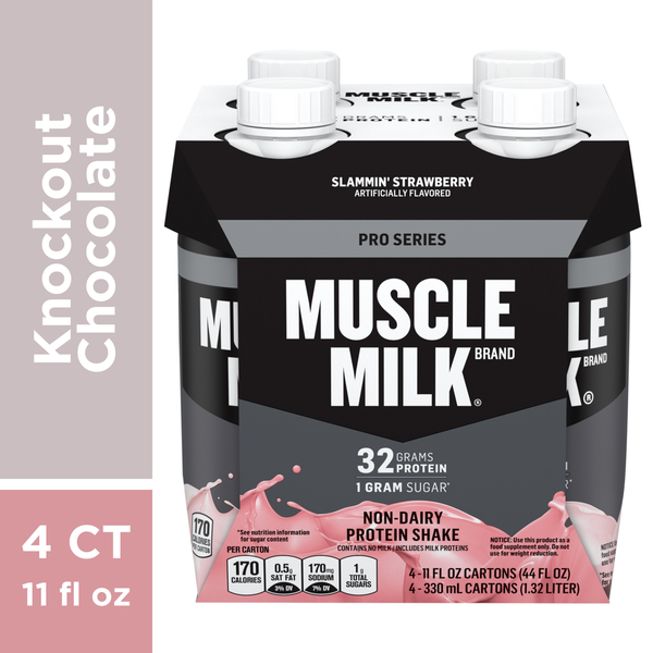 Protein & Meal Replacements MUSCLE MILK Knockout Chocolate Non-Dairy Protein Shake hero