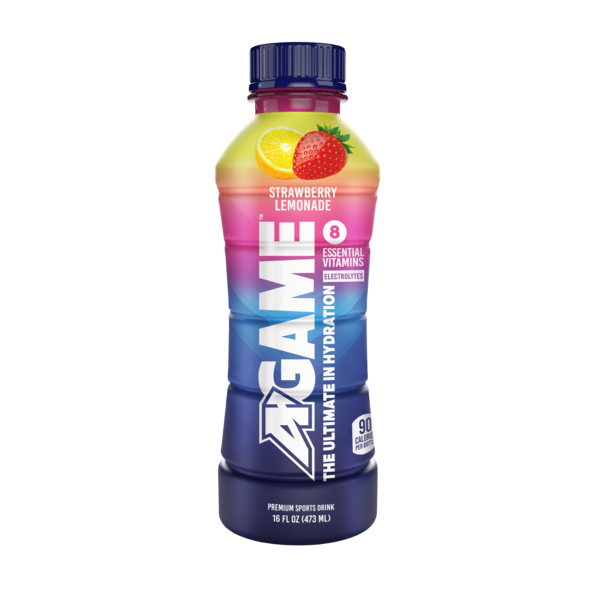 Energy & Sports Drinks A-Game Premium Sports Drink, Strawberry Lemonade hero