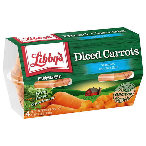 Canned & Jarred Vegetables Libby's Diced Carrots Lightly Seasoned with Sea Salt hero