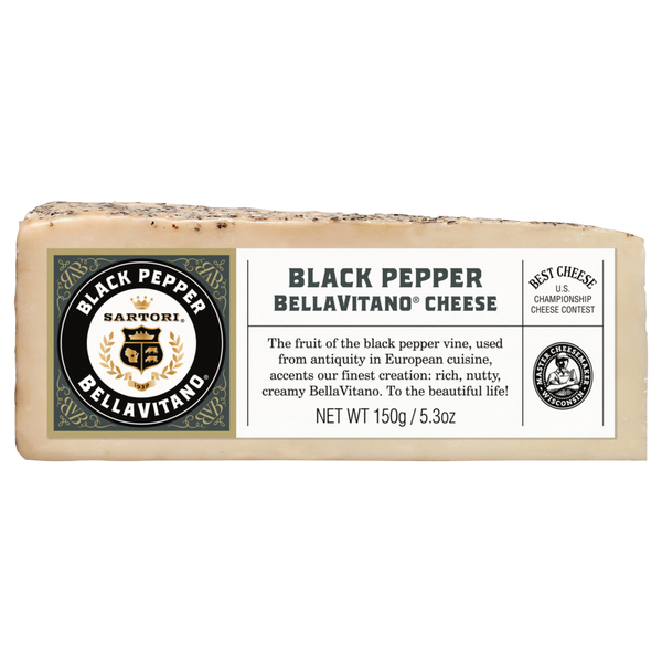 Packaged Cheese Sartori Cheese, Black Pepper hero