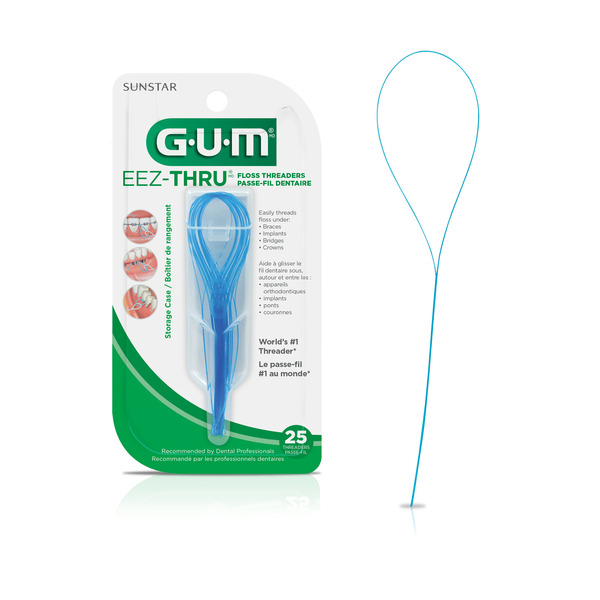 Oral Hygiene Sunstar GUM GUM  Eez-Thru Floss Threaders hero