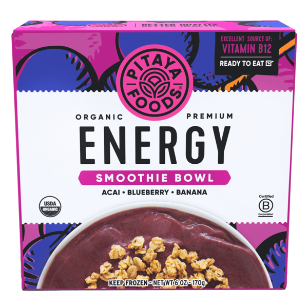 Pitaya Foods Frozen Organic Energy Smoothie Bowl, Ready to Eat hero