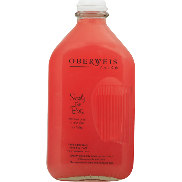 Refrigerated Beverages Oberweis Lemonade, Raspberry hero