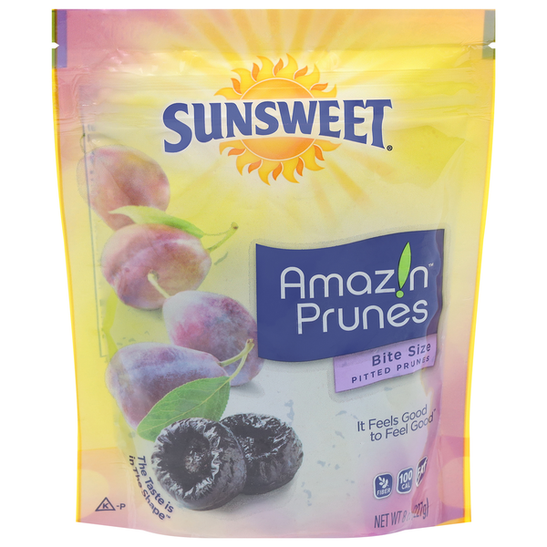 Dried Fruits & Vegetables Sunsweet Prunes, Pitted, Bite Size hero