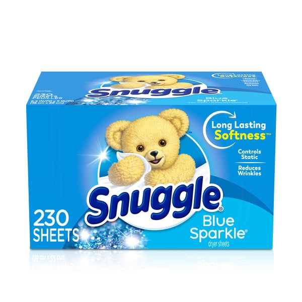 Laundry Snuggle Dryer Sheets, Blue Sparkle hero