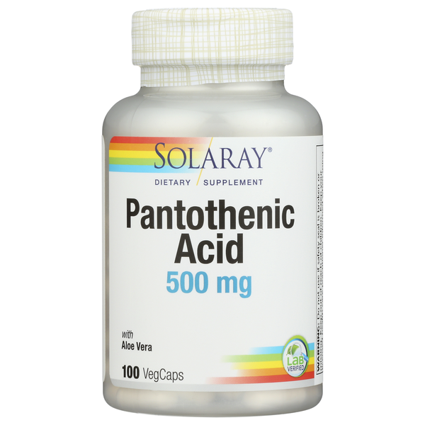 Vitamins & Minerals Solaray Pantothenic Acid hero