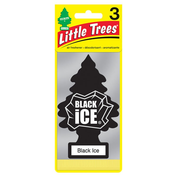 Automotive Little Trees Car Air Freshener, Hanging Tree, Black Ice hero