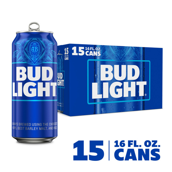 Domestic Beer Bud Light Lager Beer Cans hero