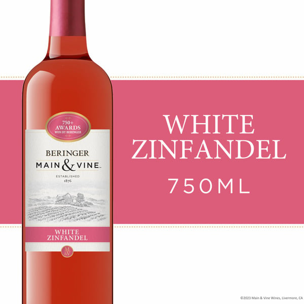 White Wines Beringer Main & Vine White Zinfandel Pink Wine hero