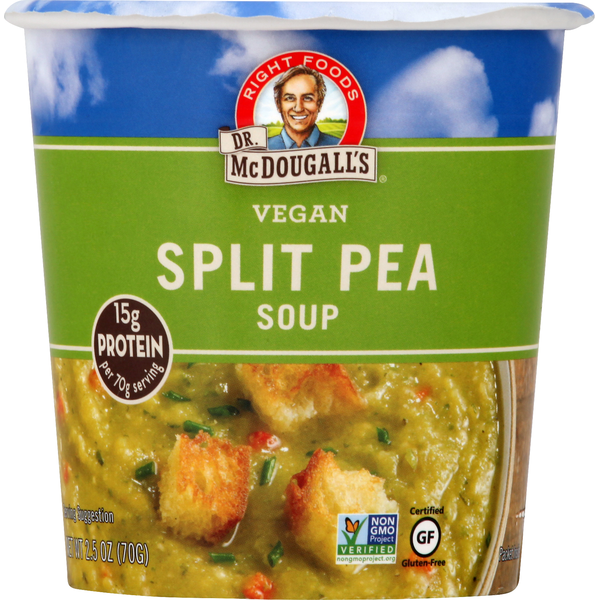 Soup, Broth & Bouillon Dr. McDougall's Soup, Vegan, Split Pea hero