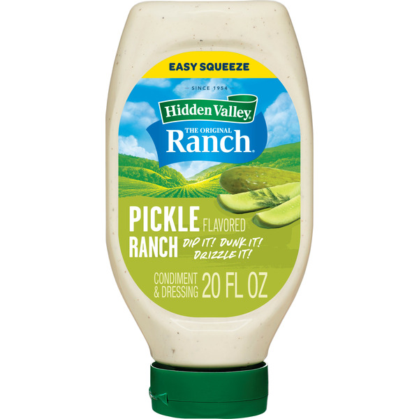 Salad Dressing & Toppings Hidden Valley Pickle Ranch Flavored Dressing Sauce hero