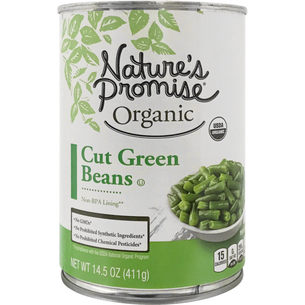 Packaged Cheese Nature's Promise Organic Green Beans Cut hero