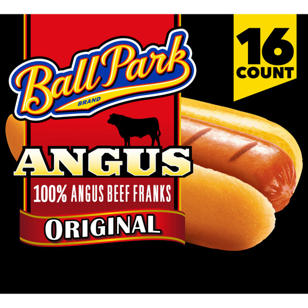 Hot Dogs, Bacon & Sausage Ball Park Angus Beef Hot Dogs, Resealable Package hero