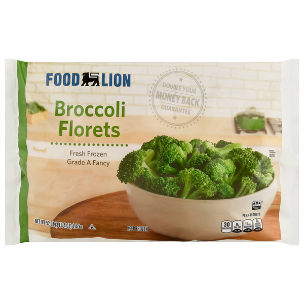 Vegetables, Vegan, & Vegetarian Food Lion Broccoli Florets hero