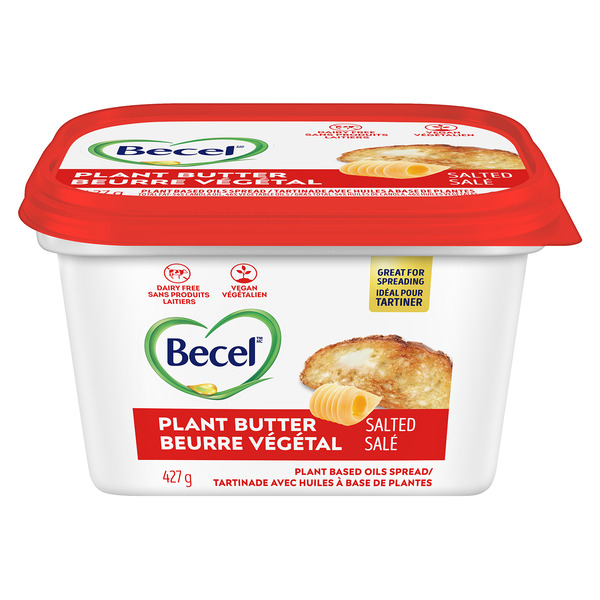 Butter Becel Spreadable Dairy Free Plant Butter, Salted hero