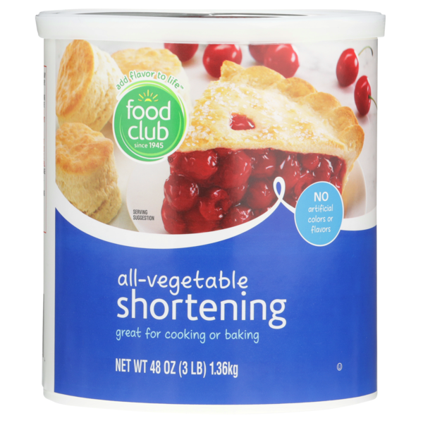 Soup, Broth & Bouillon Food Club All-Vegetable Shortening hero