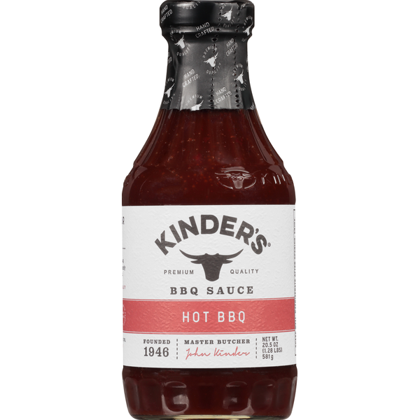 Marinades & Meat Preparation Kinder's BBQ Sauce, Hot BBQ hero