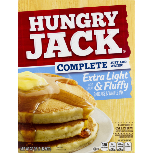 Hot Cereal & Pancake Mixes Hungry Jack Complete Extra Light & Fluffy Pancake & Waffle Mix hero