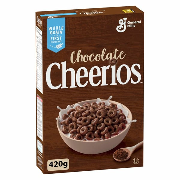 Cereal Cheerios Chocolate Breakfast Cereal, Whole Grains hero