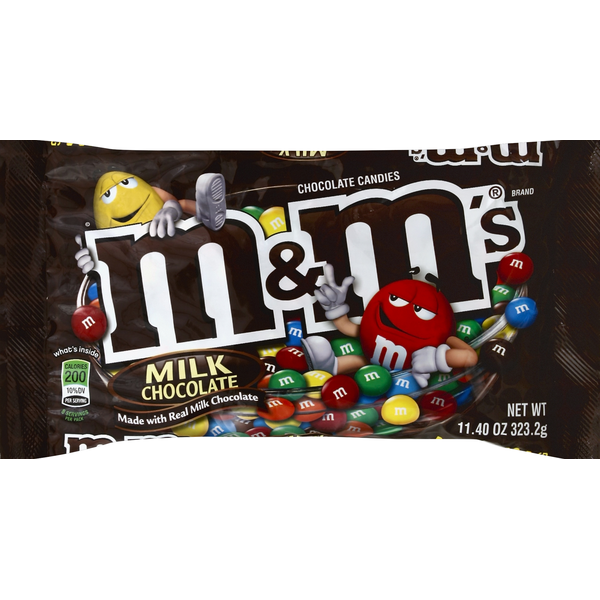 Candy & Chocolate M&M's Chocolate Candies, Milk Chocolate, Medium Bag hero