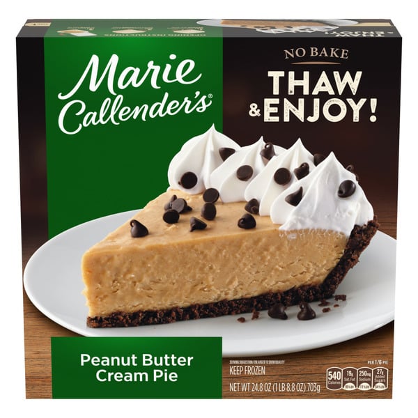 Frozen Dessert Marie Callender's Peanut Butter Cream Pie Frozen Dessert hero