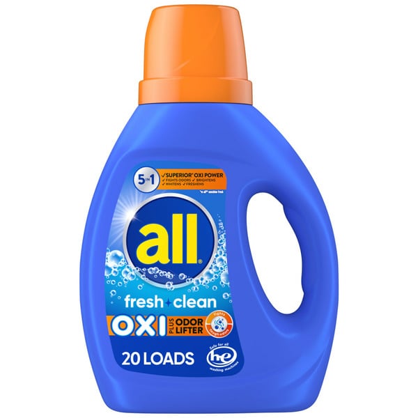 Laundry all Liquid Laundry Detergent  Oxi + Odor hero