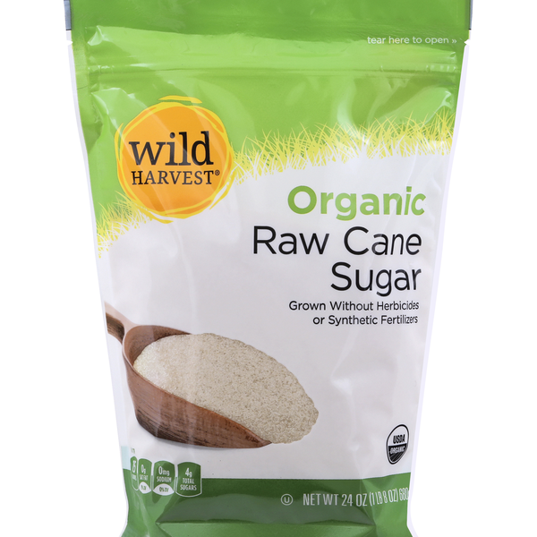 Baking Supplies & Decor Wild Harvest Cane Sugar, Raw, Organic hero