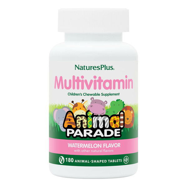 Dietary Supplements NaturesPlus Animal Parade Multivitamin Childrens Chewables - Watermelon hero