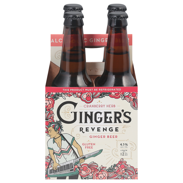 Beers & Coolers Ginger's Revenge Ginger Beer, Cranberry Herb hero