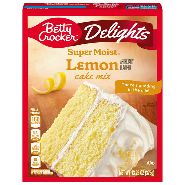 Doughs, Gelatins & Bake Mixes Betty Crocker Cake Mix, Lemon, SuperMoist hero