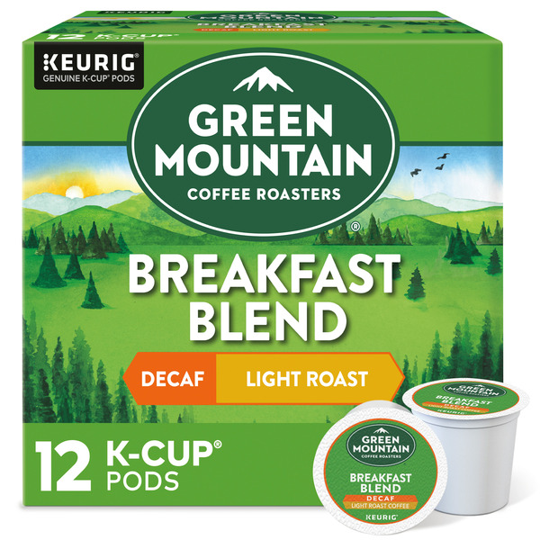 Coffee Green Mountain Coffee Roasters Breakfast Blend Decaf K-Cup Pods hero