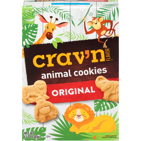 Cookies & Cakes Crav'n Flavor Animal Cookies, Original hero