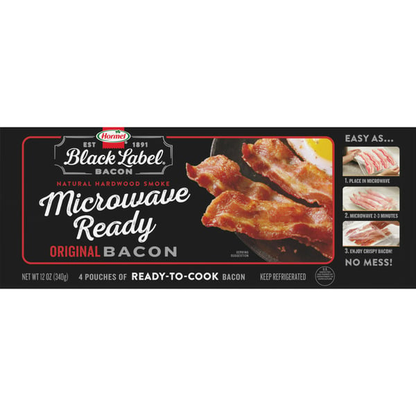 Hot Dogs, Bacon & Sausage Hormel Black Label Bacon Microwave Ready hero