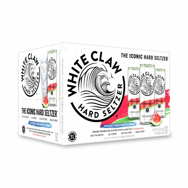 Malt Beverages White Claw Hard Seltzer Watermelon hero