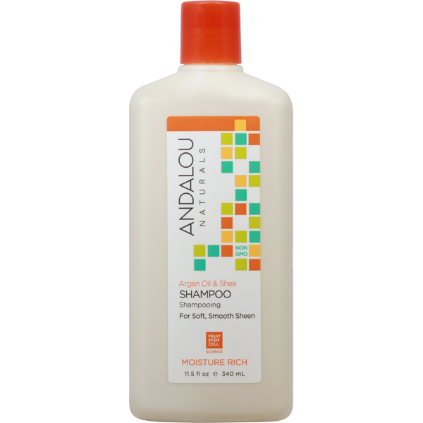 Andalou Naturals Shampoo,  Argan Oil & Shea, Moisture Rich hero