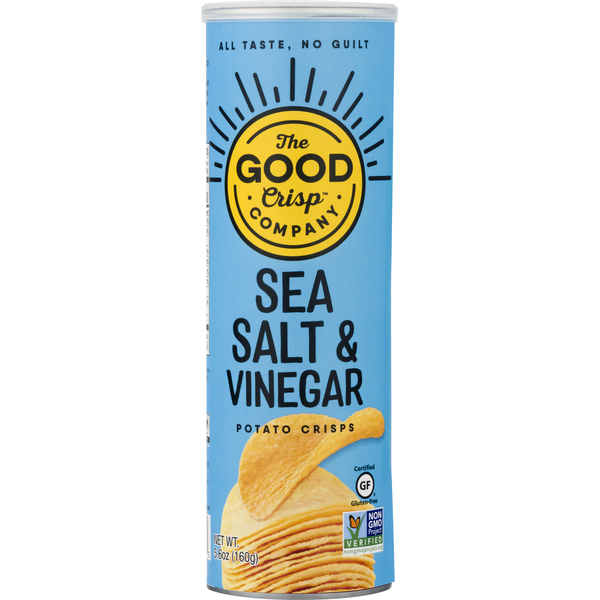 Chips & Pretzels The Good Crisp Company Potato Crisps, Gluten Free, Sea Salt & Vinegar hero